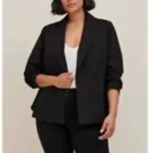 Torrid Black Blazer - Peplum